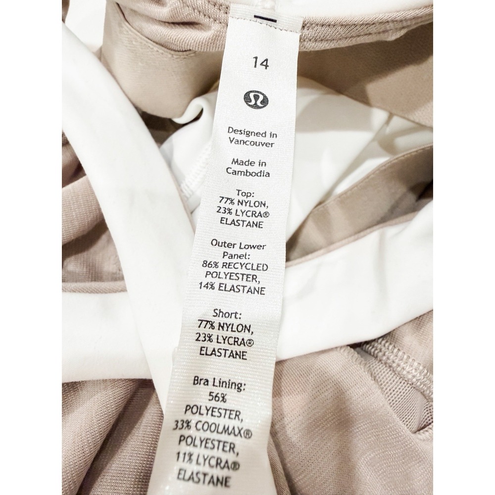 NWT Lululemon Court Crush Athletic Dress 14 White Tennis Golf Built In Shorts - Picture 12 of 13